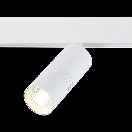 Магнитный трековый светильник белый LED 1*18W 3000K 1 530Lm Ra>80 36° IP20 L-xW60xH148 ST365.536.18 - фото