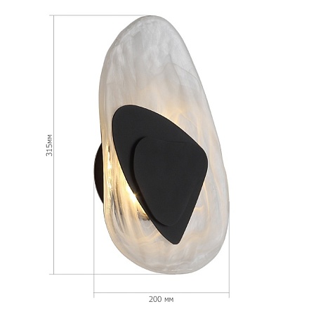 Светильник настенный ST-Luce Черный/Дымчатый LED 1*7W 4000K SL6123.401.01 - фото