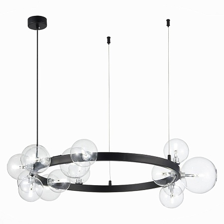 Светильник подвесной ST-Luce Черный/Прозрачный G4 15*5W SL1165.402.15 - фото