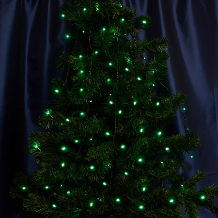 Светодиодная гирлянда Feron CL06 линейная 20м + 3м 230V зеленый, c питанием от сети, с контроллером, зеленый шнур - фото