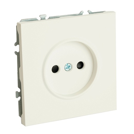 Розетка 1-местная с защитной шторкой (механизм), STEKKER, б/з, 250В, 16А, серия Эмили, RST16-5109-01 , белый фарфор, soft touch - фото