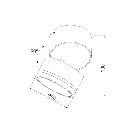 Потолочный светильник Okko IP54 35157/U черный Elektrostandard - фото
