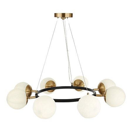 Светильник подвесной Черный, Латунь/Белый E27 8*60W SLE220403-08 - фото