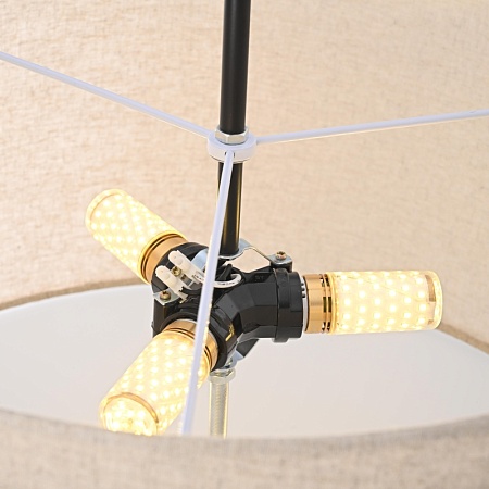 Люстра Rh Round Linen Shade Pendant Imperiumloft 75147-22 - фото