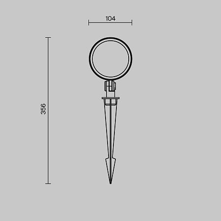 Ландшафтный светильник Outdoor O495FL-L25B3K - фото