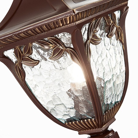 Светильник уличный наземный ST-Luce Кофейный/Кофейный, Прозрачный E27 1*60W SL083.705.01 - фото