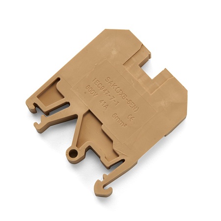 Зажим наборный изолированный (винтовой) ЗНИ - 6,0 (JXB 6), бежевый STEKKER - фото