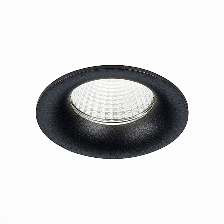 Св-к встр. Черный LED 1*10W 3000K 900Lm Ra>90 38° IP20 D85xH75 170-240V ST703.438.10 - фото