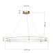 Светильник подвесной ST-Luce золотистый/Прозрачный LED 1*70W 4000K SL6245.213.01 - фото