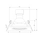 Светильник встраиваемый City GU10 белый 25055/01 Elektrostandard - фото