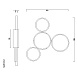 Потолочная Люстра В Виде Колец Twine 4 Rings White Imperiumloft 204614-26 - фото
