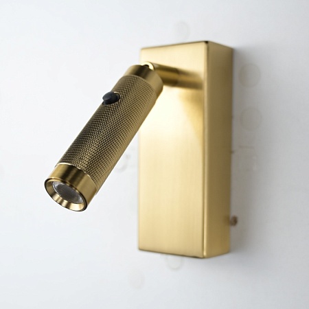 Бра Chelsom Wall Led Knurl Brass Imperiumloft 144237-22 - фото