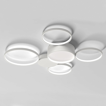 Потолочная Люстра В Виде Колец Twine 5 Rings White Imperiumloft 204615-26 - фото