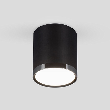 Накладной светодиодный светильник DLR024 6W 4200K черный матовый Elektrostandard - фото