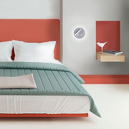 Настенный светодиодный светильник Tera LED серебро Tera LED серебро (MRL LED 1014) Elektrostandard - фото