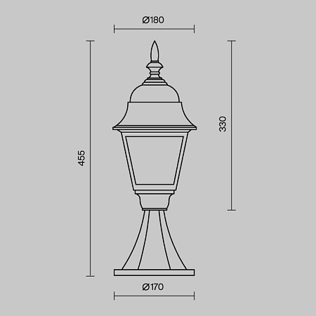 Ландшафтный светильник Outdoor Abbey Road O004FL-01B - фото