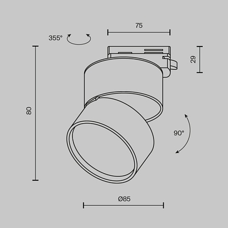 Трековый светильник Technical Onda TR007-1-12W3K-W - фото