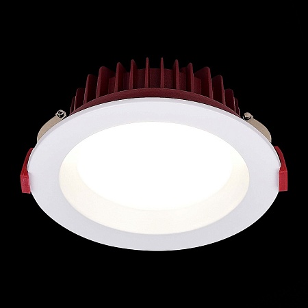 Св-к встр. Белый LED 1*18W 3000K 1 440Lm Ra80 100° IP44 D140xH52 100-240VV ST752.538.18 - фото