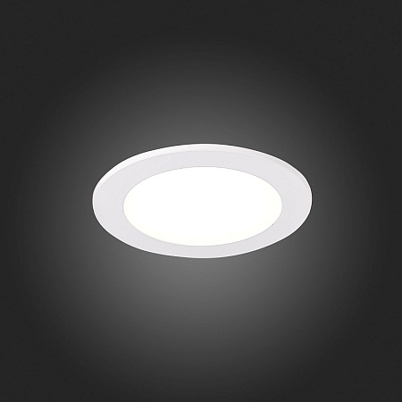 Св-к встр. Белый LED 1*5W 3000K/4000K/6000K 375Lm Ra80 110° IP20 D92xH30 220-240V ST212.508.05 - фото
