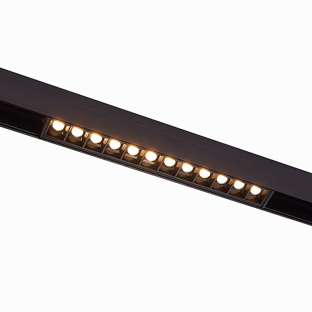 Магнитный трековый светильник Черный LED 1*12W 4000K 1 009Lm Ra>90 36° IP20 L222xW22xH4 ST361.446.12 - фото