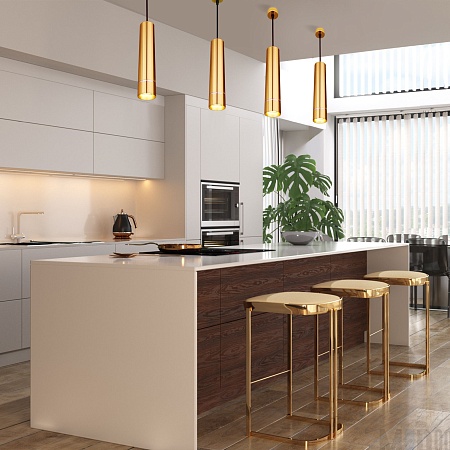 Подвесной светильник Eurosvet DLN107 GU10 золото - фото