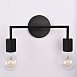 Бра Rh Utilitaire Double Sconce Black Imperiumloft 123263-22 - фото
