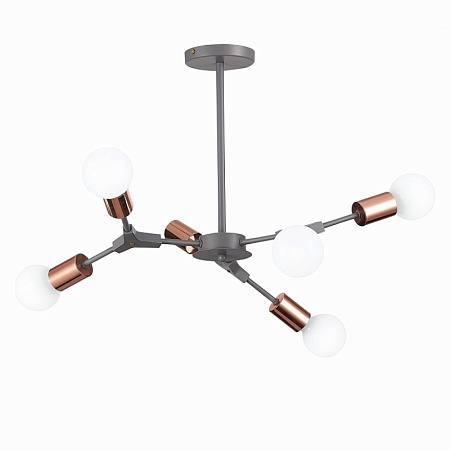 Светильник потолочный Серый, Розовое золото E27 6*60W SLE106403-06 - фото
