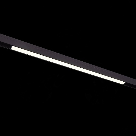 Магнитный трековый светильник Черный LED 1*20W 3000K 1 300Lm Ra>90 120 IP20 L606xW22xH4 ST360.436.20 - фото