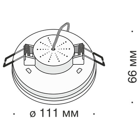Встраиваемый светильник Technical Plastic DL297-6-6W-W - фото