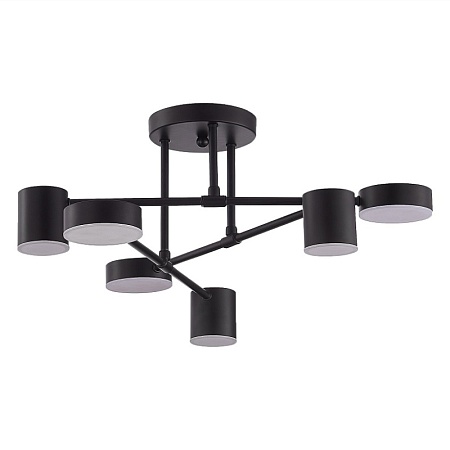 Светильник потолочный Черный/Черный LED 6*7W 4000K SLE201042-06 - фото