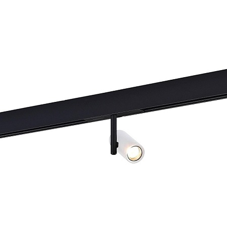 Магнитный трековый светильник Белый LED 1*8W 3000K 550Lm Ra>90 36° IP20 D42xH135 48VV ST808.536.08 - фото