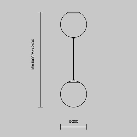 Подвесной светильник Maytoni MOD427PL-L20B3K - фото