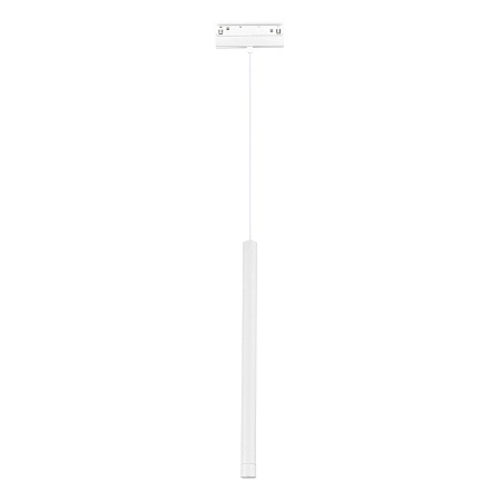 Магнитный трековый светильник Белый LED 1*8W 3000K 450Lm Ra90 24° IP20 D30xH500 48V ST683.536.08 - фото