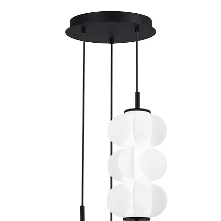 Светильник подвесной ST-Luce Черный/Белый LED 3*7,5W 3000K SL6121.403.03 - фото