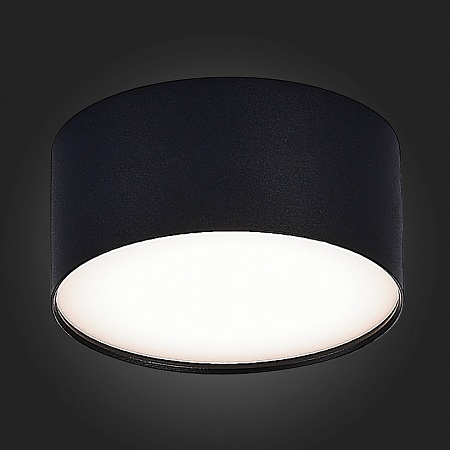 Светильник потолочный Черный LED 1*12W 4000K 1 080Lm Ra>90 120° IP20 D120xH55 185-265V ST606.442.12 - фото