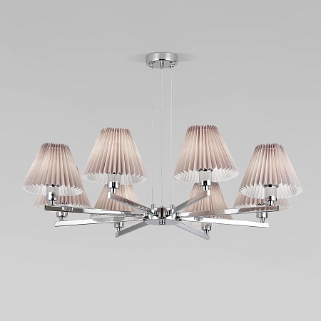 Подвесной светильник Eurosvet 60136/8 хром/серый - фото