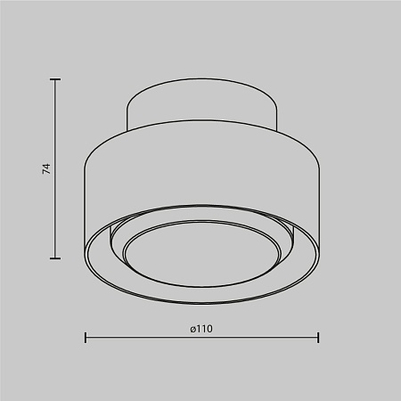 Потолочный светильник Technical C092CL-GX53-B - фото