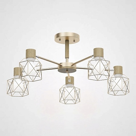 Потолочная Люстра Corf B3 Champagne 5 Lamps Imperiumloft 189487-26 - фото