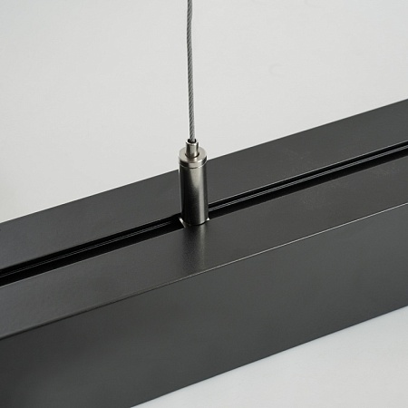 Линейный светильник серии TR Линия 40Вт, 4000К, опал, черный корпус - фото