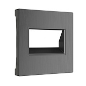 Накладка для двойной розетки Еthernet RJ-45 графит рифленый W1191104