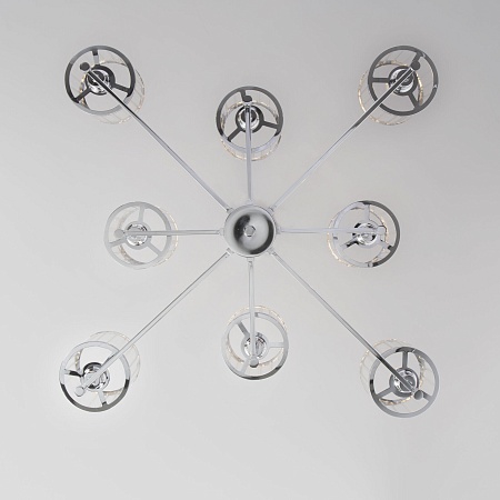 Потолочный светильник Eurosvet 60144/8 хром - фото