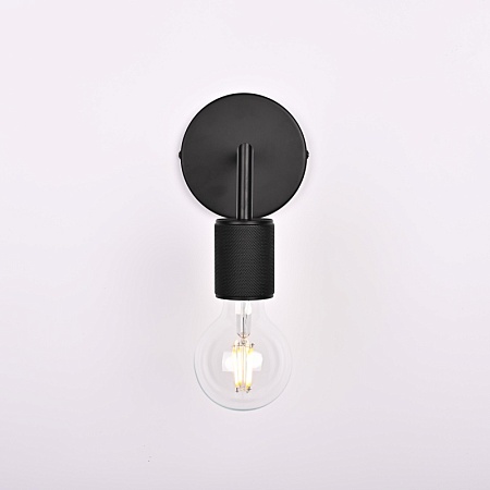 Бра Rh Utilitaire Single Sconce Black Imperiumloft 123284-22 - фото