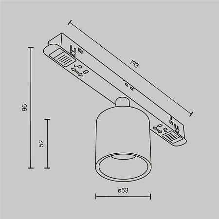 Трековый светильник Technical TR132-2-7W3K-B - фото