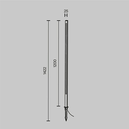 Ландшафтный светильник Outdoor Pole O440FL-L18GF3K - фото