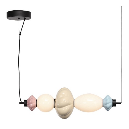 Светильник подвесной ST-Luce черный/синий, желтый, розовый, опаловый LED 1*18W 3000K SL6134.423.01 - фото