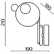 Настенный светильник (бра) Freya Flaty  FR5374WL-01BS - фото