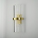 Бра Odeon Clear Glass Gold Metal Wall Lamp Imperiumloft 147727-22 - фото