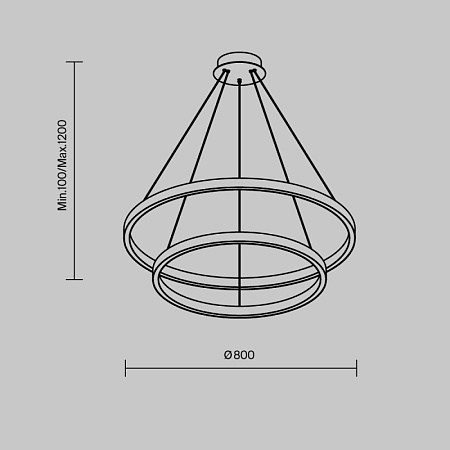 Подвесной светильник Maytoni Rim MOD058PL-L74BK - фото