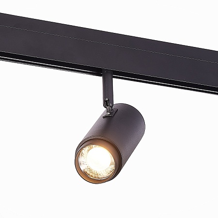 Магнитный трековый светильник ZOOM Черный LED 1*6W 3000K 667Lm Ra>80 10-60° IP20 L137xW ST357.436.06 - фото