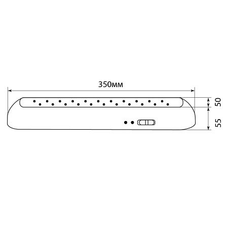 Светильник аккумуляторный, 22 LED AC/DC, белый, EL14 - фото